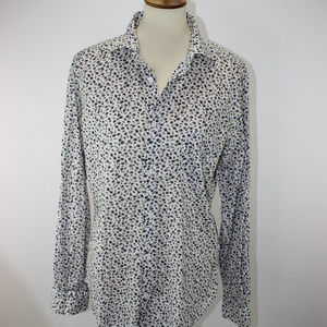 Eden Park Paris Slim Floral Button Up Blouse